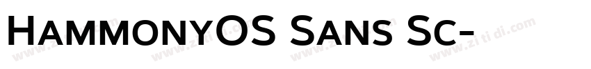 HammonyOS Sans Sc字体转换